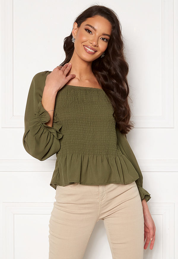 Jdy Mina 3/4 Smock Top Kalamata
