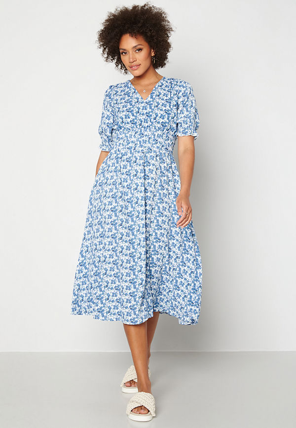 Y.a.s Susla 2/4 Ankle Dress Eggnog Flower