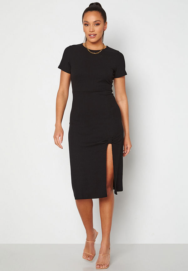 Alexandra Nilsson X Bubbleroom Slit Dress Black