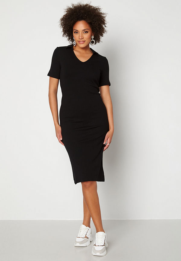 Pieces Tia SS Midi Dress Black