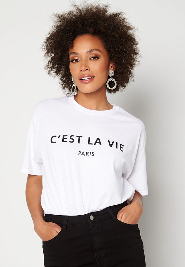 Ax Paris Cest La Vie T-shirt White