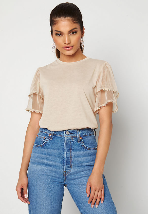 Trendyol Ella S/S Top Bej/Beige