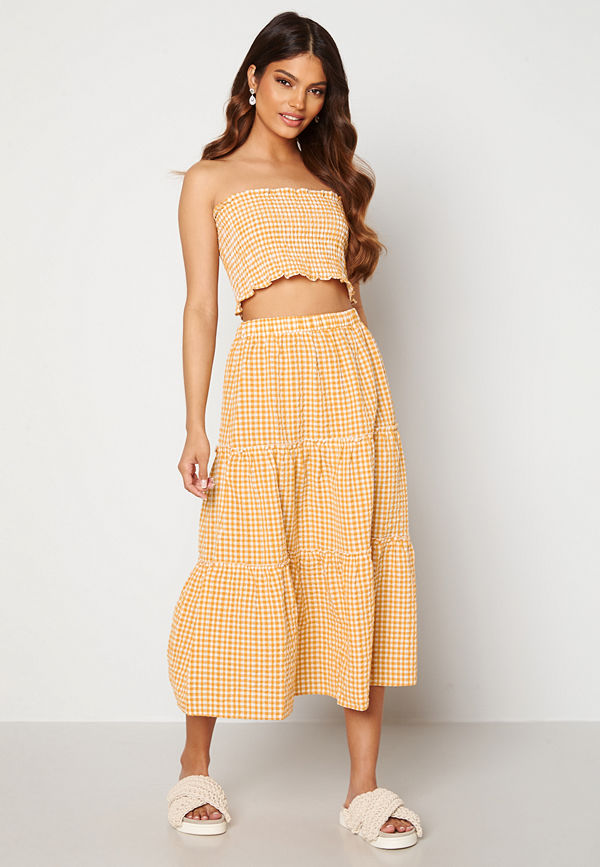 Trendyol Smock Top Skirt Set Sari/Yellow