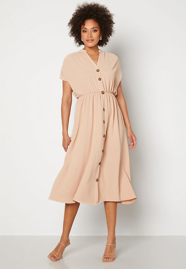 Trendyol Button Shirt Dress Tas/Stone