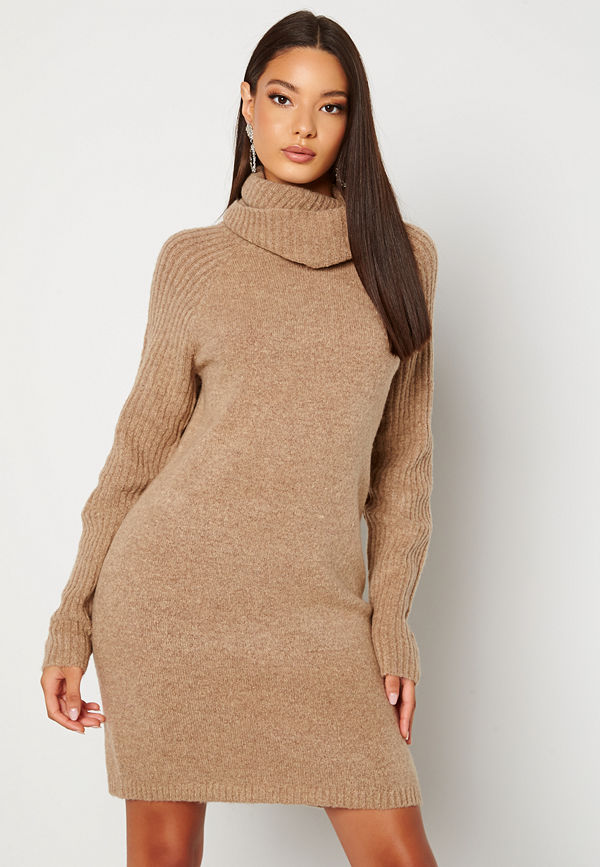 Object Collectors Item Nonsia rib L/S rollneck dress Incense