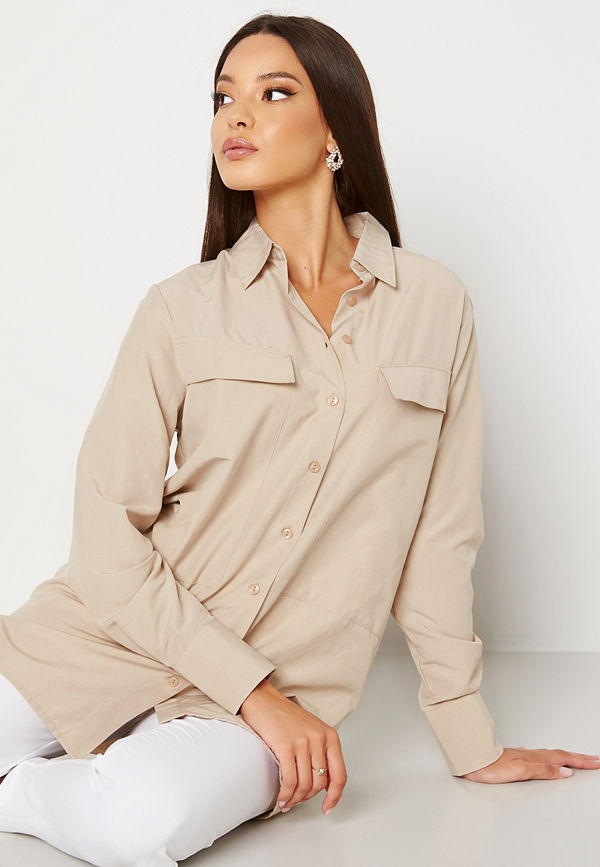 Trendyol Nathalie Tunic Shirt Bej/Beige