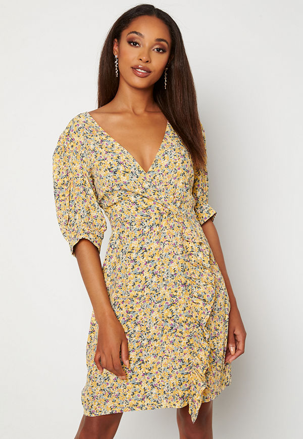 Vila Colmo 2/4 Dress Cloud Dancer Blue - Klänningar online