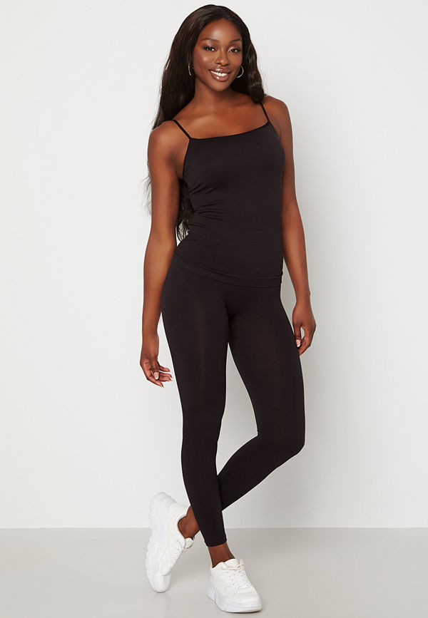 Pieces Symmi Rib Leggings Black