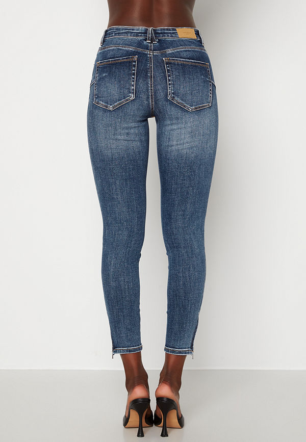 Vero Moda Tilde Ankle Zip Medium Blue Denim