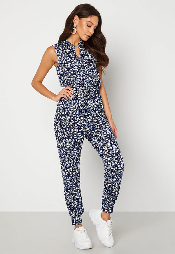 Happy Holly Adalee pocket jumpsuit Blue / Patterned