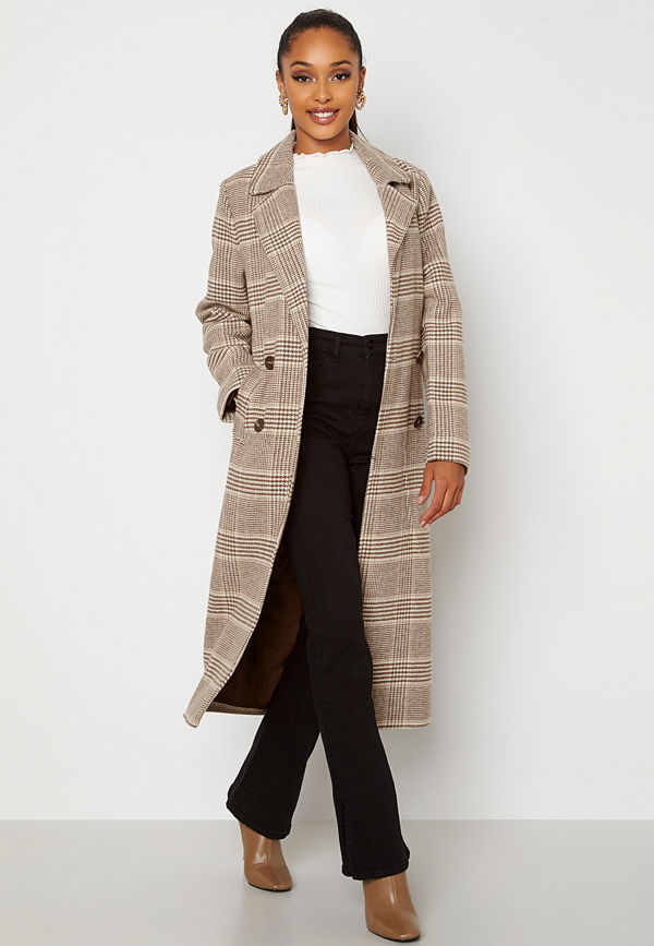 Bubbleroom Lorilei Long Coat Beige