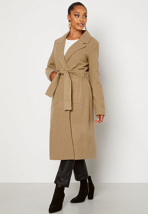 Happy Holly Claire Coat Beige