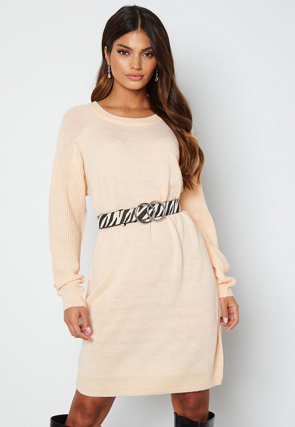 Ichi Novo Knitted Dress 133801 Crystal Gray