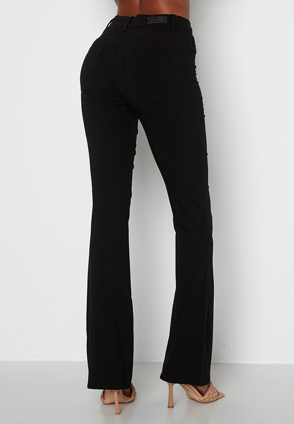 Pieces byxor Highskin Flared Pant Black