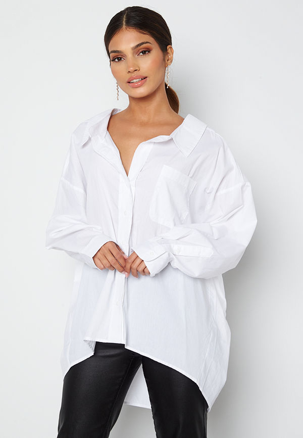 Only Sofia L/S Loose Shirt Bright White