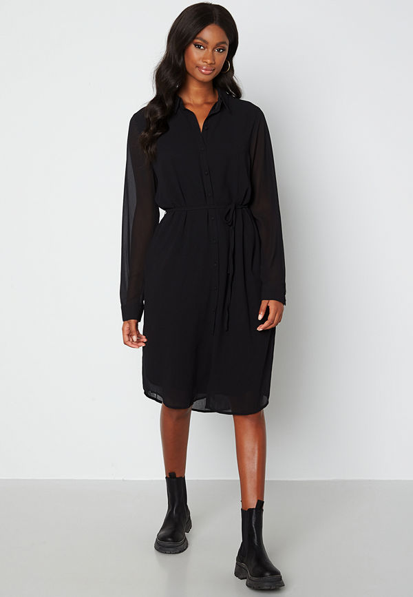 Object Collectors Item Mila bay shirt dress Black