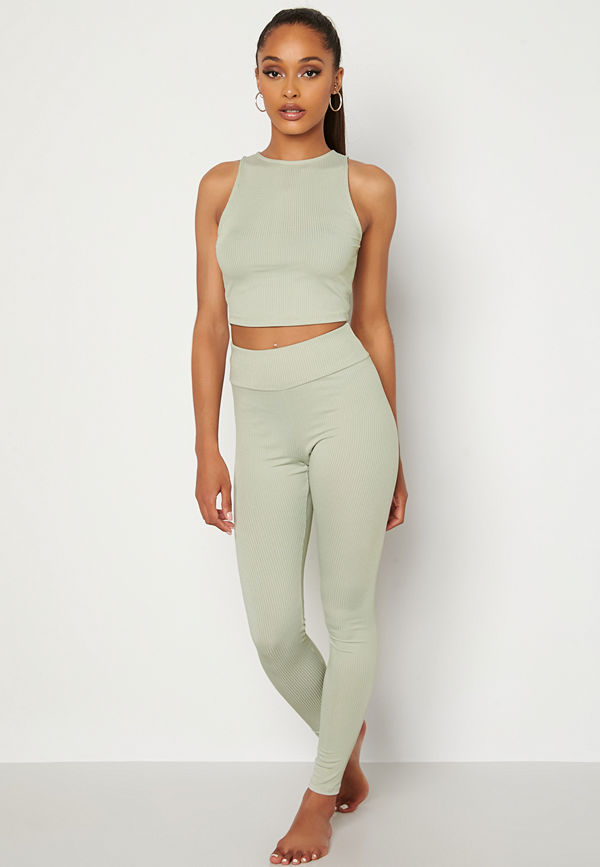 Bubbleroom Kaylin yoga set Dusty green