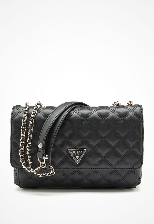 Guess axelväska Cessily Convertible Xbody Flap BLA Black