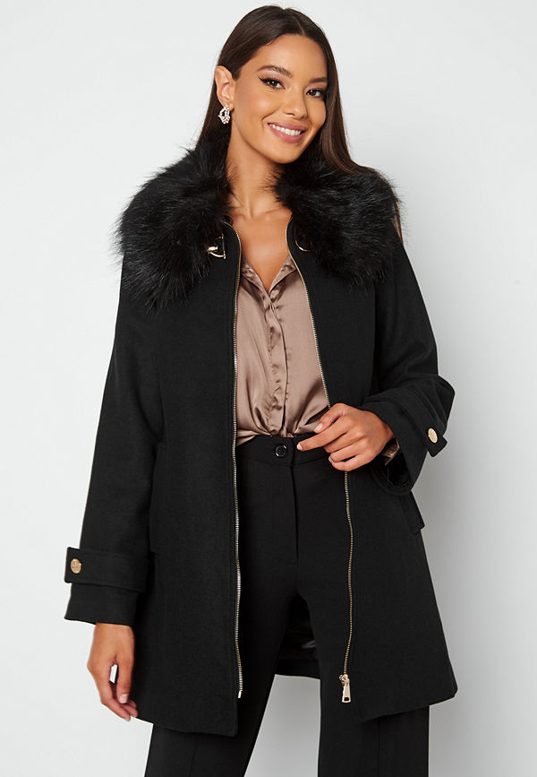 Chiara Forthi Bellance short coat Black