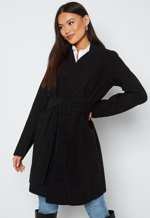 Vila Apple New Coat Black