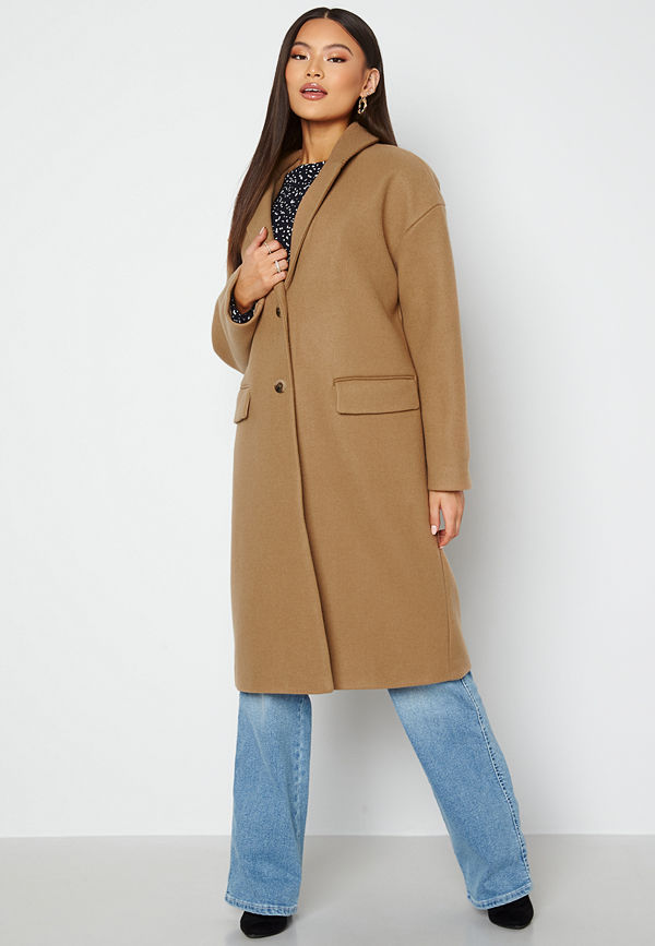 Vila Callee Wool Coat Tigers Eye