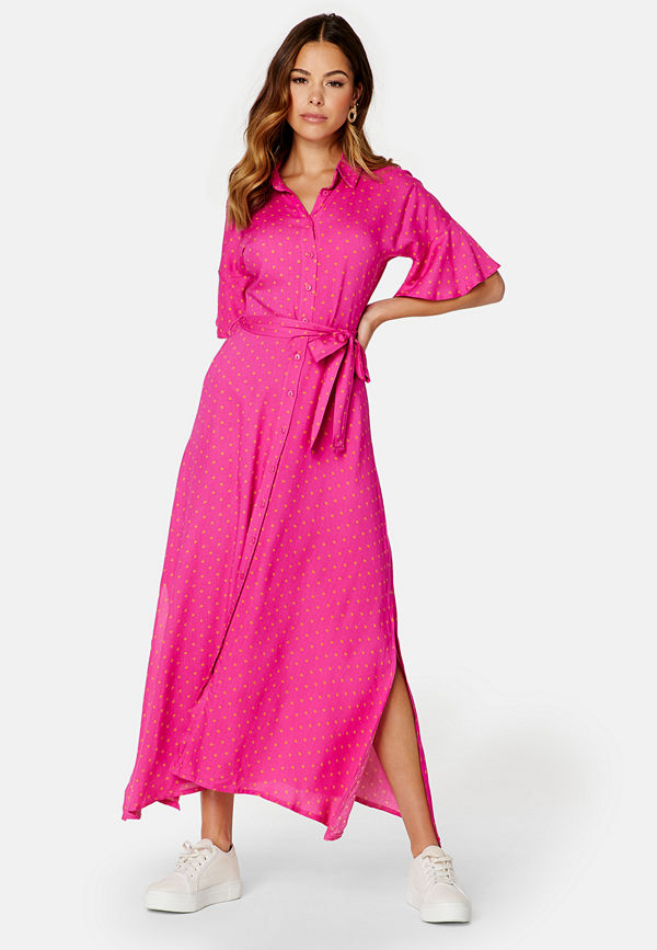 Trendyol Selena Midi Dress Fuchsia