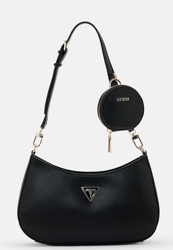 Guess Alexie Zip Shoulder Bag BLA Black