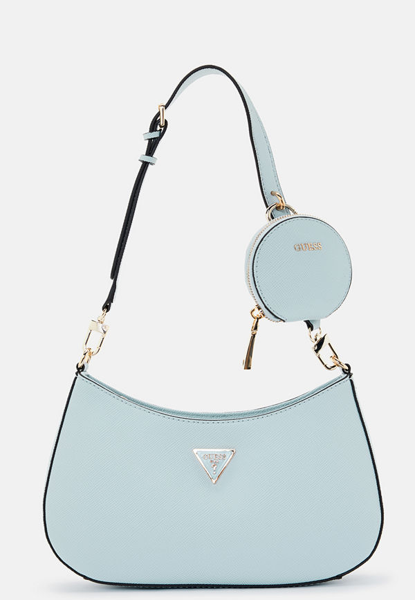 Guess Alexie Zip Shoulder Bag POD Pale Cloud