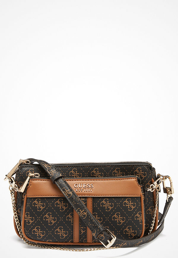 Guess Kasinta Double Zip Brown/Cognac