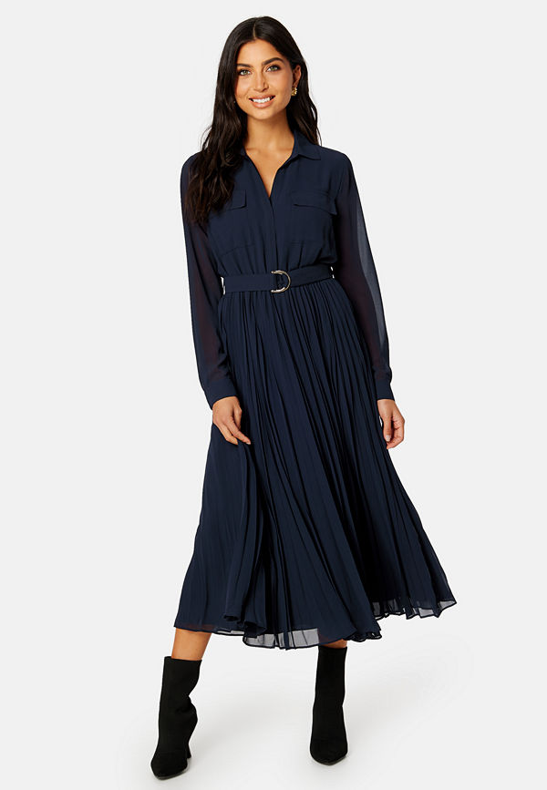 Forever New Shirt Dress French Navy