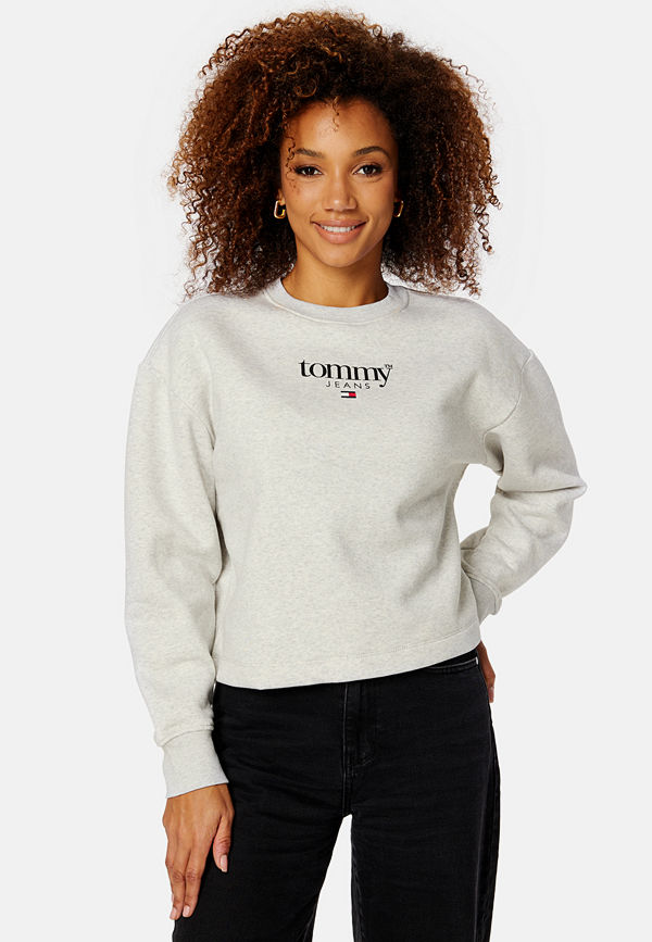 Tommy Jeans Relaxed Essential Logo Crew PJ4 Silver Grey Htr
