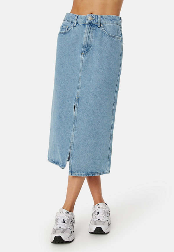 Only Bianca Midi Skirt Denim Light Blue Denim
