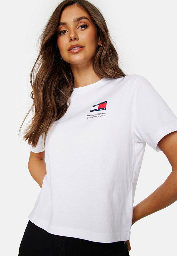 Tommy Jeans BXY Graphic Flag Tee YBR White