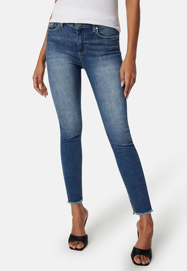 Only Onlblush Mid SK Ank RW Denim Medium Blue Denim