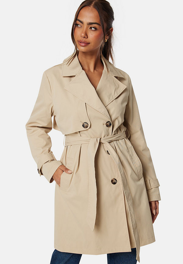 Happy Holly Pamela Trench Coat Light beige
