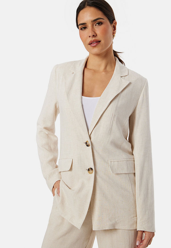 Selected Femme Slfviva LS Blazer Sandshell