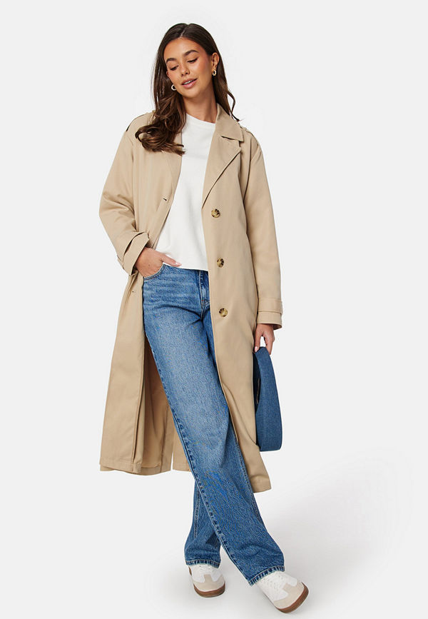 Only Onlline X-Long Trenchcoat Humus