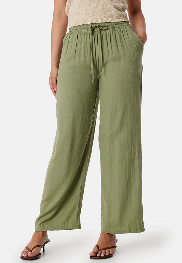 Vila byxor Vipricil RW Pant Green