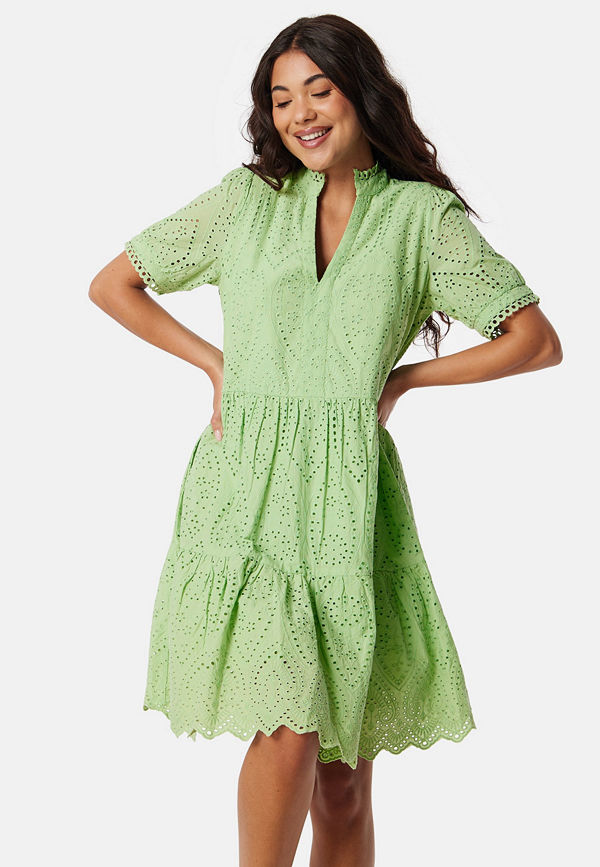 YAS Yasholi SS Dress Quiet green