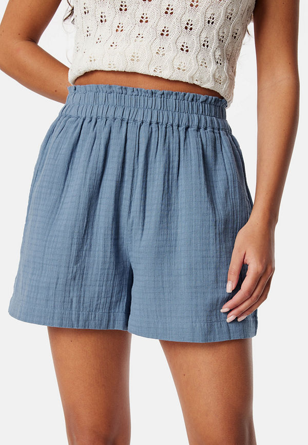 Vila Vilania High Waist shorts Cornflower blue