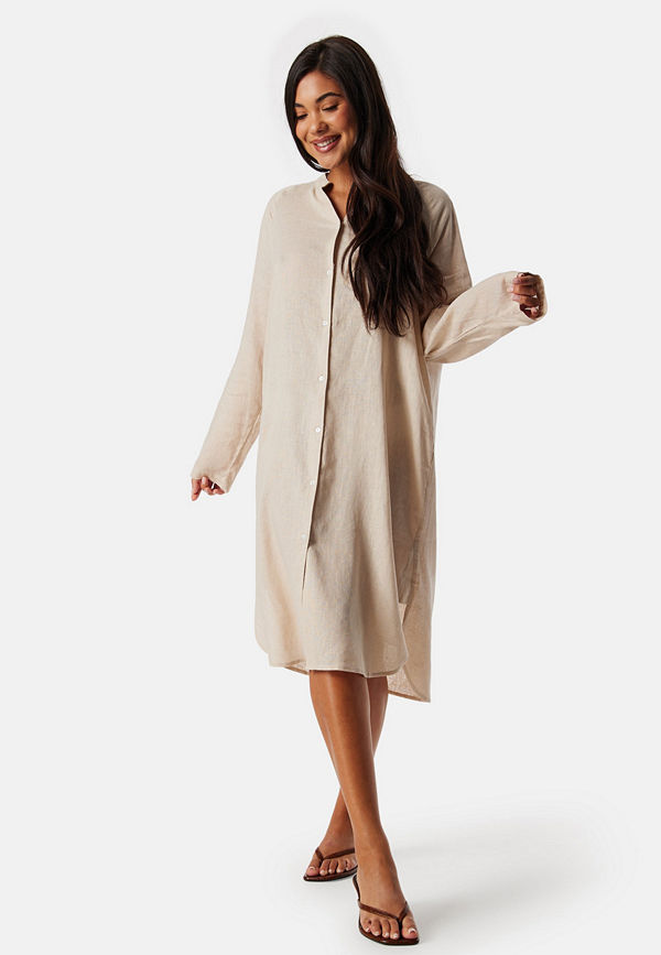 Only Onltokyo Linen Blend Dress Moonbeam