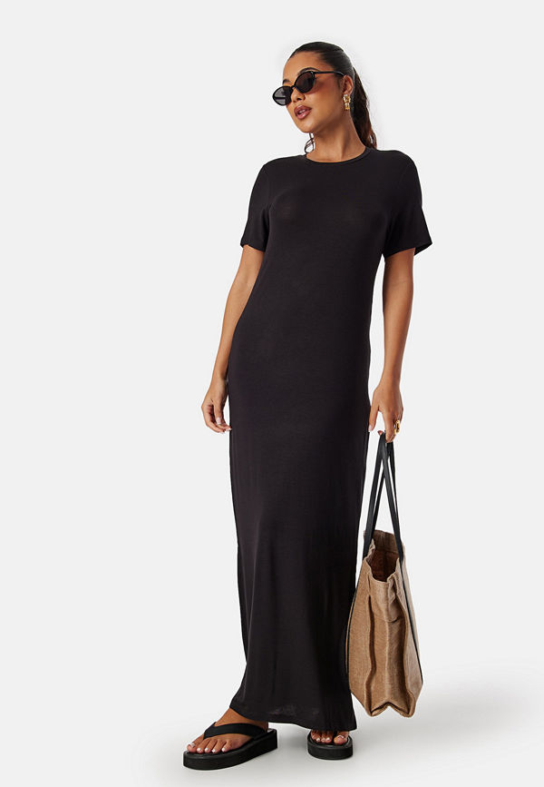 Pieces Pcsofia T-Shirt Maxi Dress Black