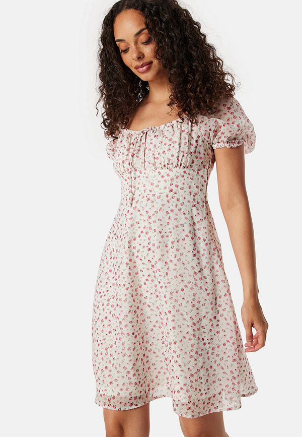 Bubbleroom Bustier Dress White/Patterned