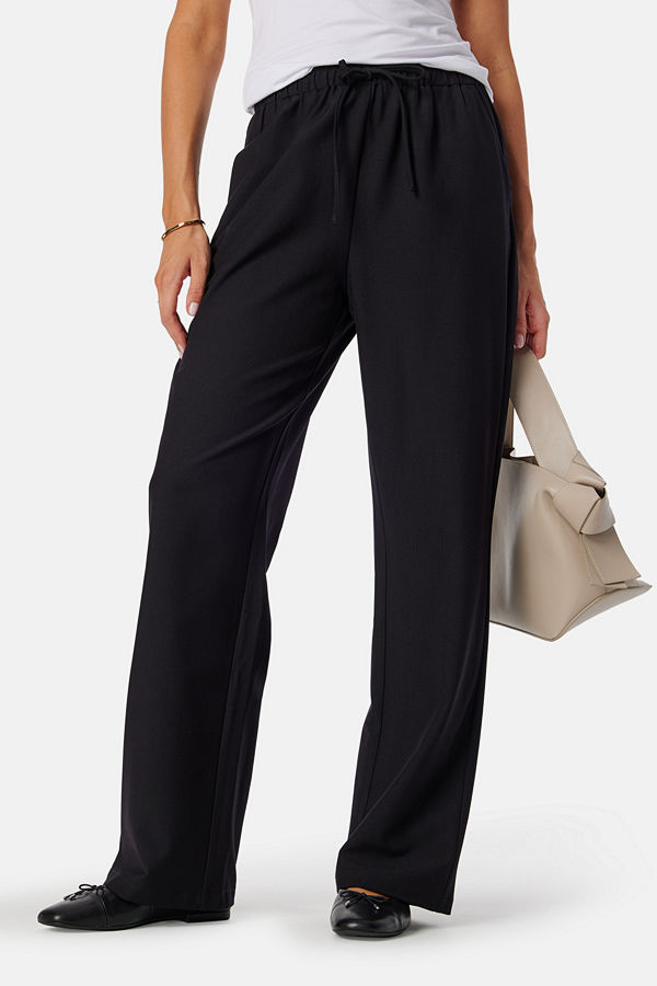 Bubbleroom byxor Drawstring Trousers Black