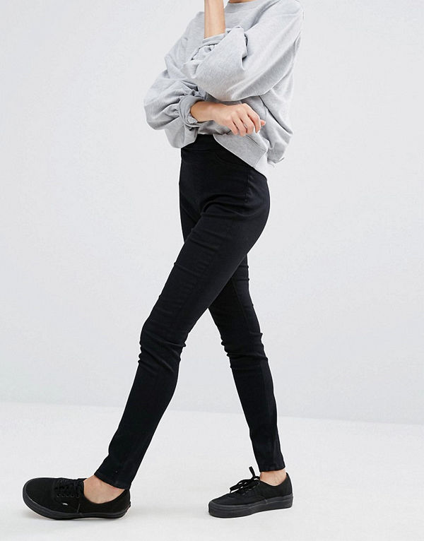 Monki Zip Back Detail Jegging