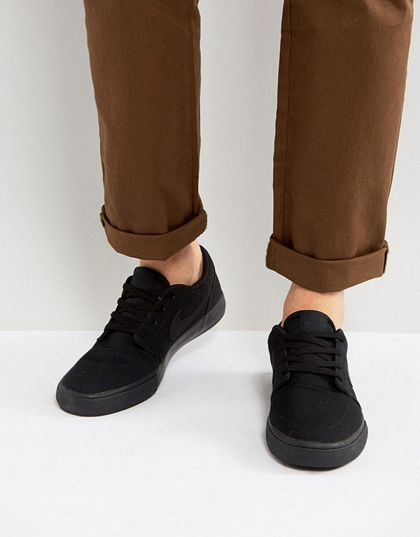 Nike Sb Portmore II SS Trainers In Black 880268-001