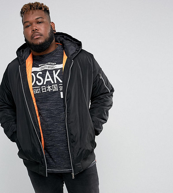 Duke PLUS Hooded Bomber Jacket
