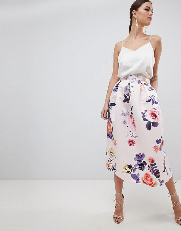 Closet London Blommig kjol