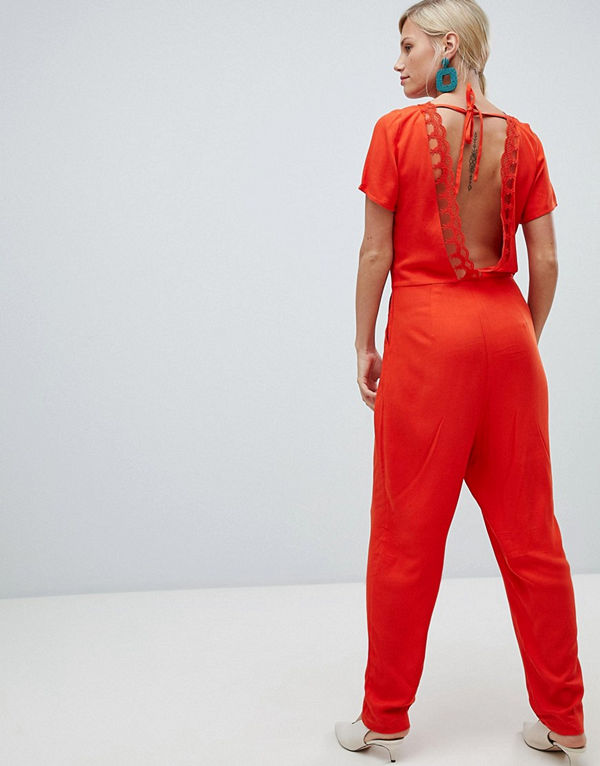 Vila Jumpsuit med V-ringad rygg