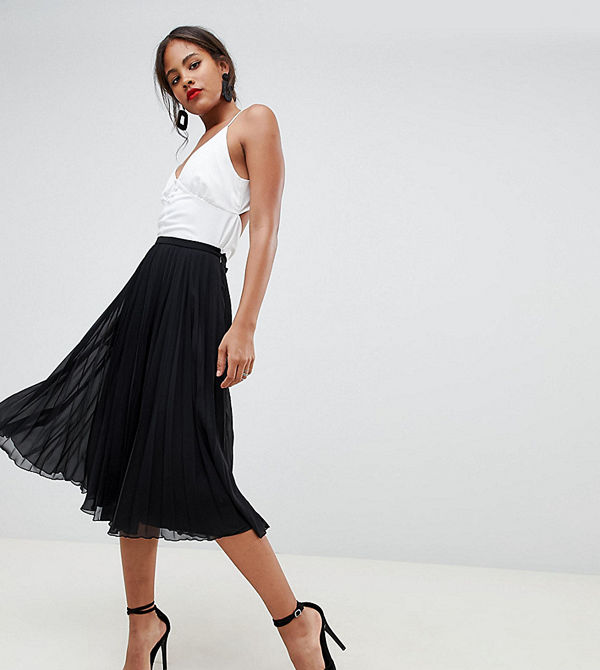 Asos Tall Plisserad midikjol